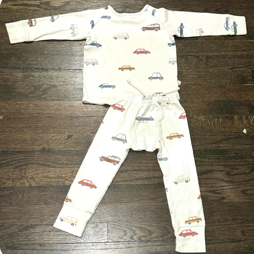 CHILDHOODS cars on natural - CC long sleeve and jogger set - Picture 8 of 16